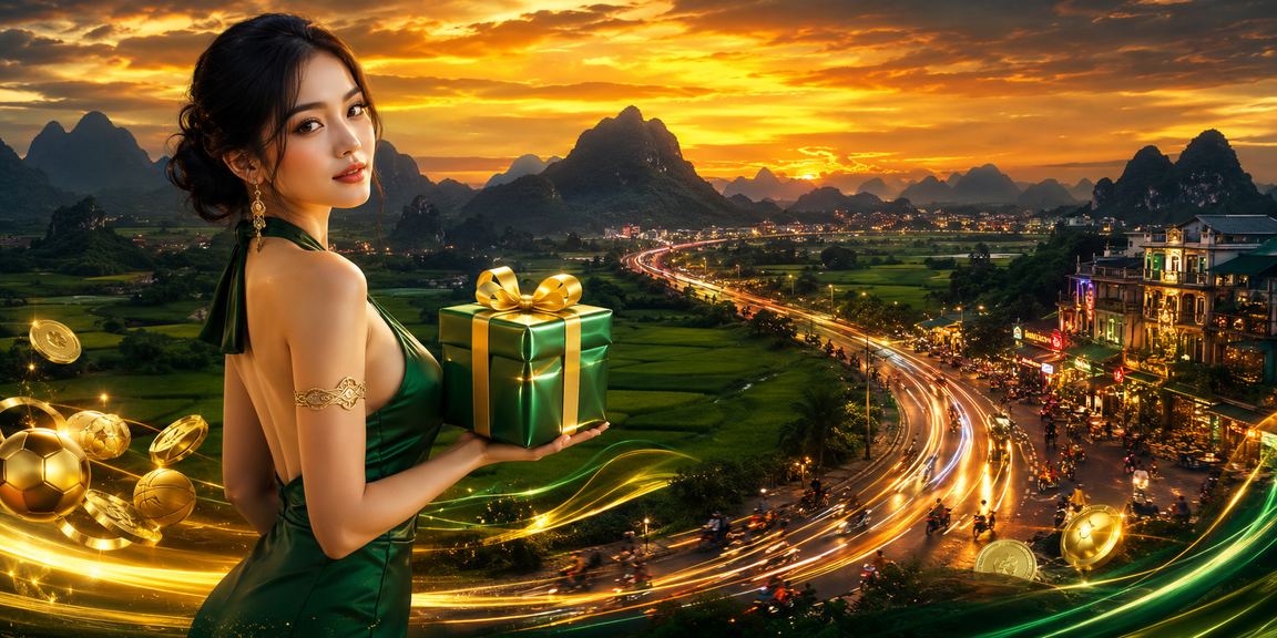 Cảnh đặt cược thể thao về đêm tại Ninh Bình với ánh đèn neon